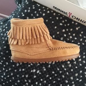 Brand new with tags. Childs size 9 minnetonka boot